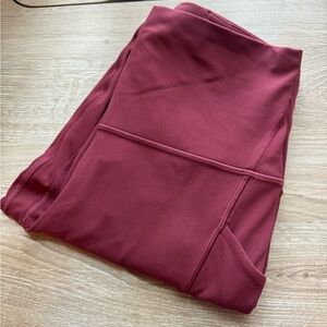 Lululemon Align Leggings with Pockets | 28” | Size 6 | Burgundy